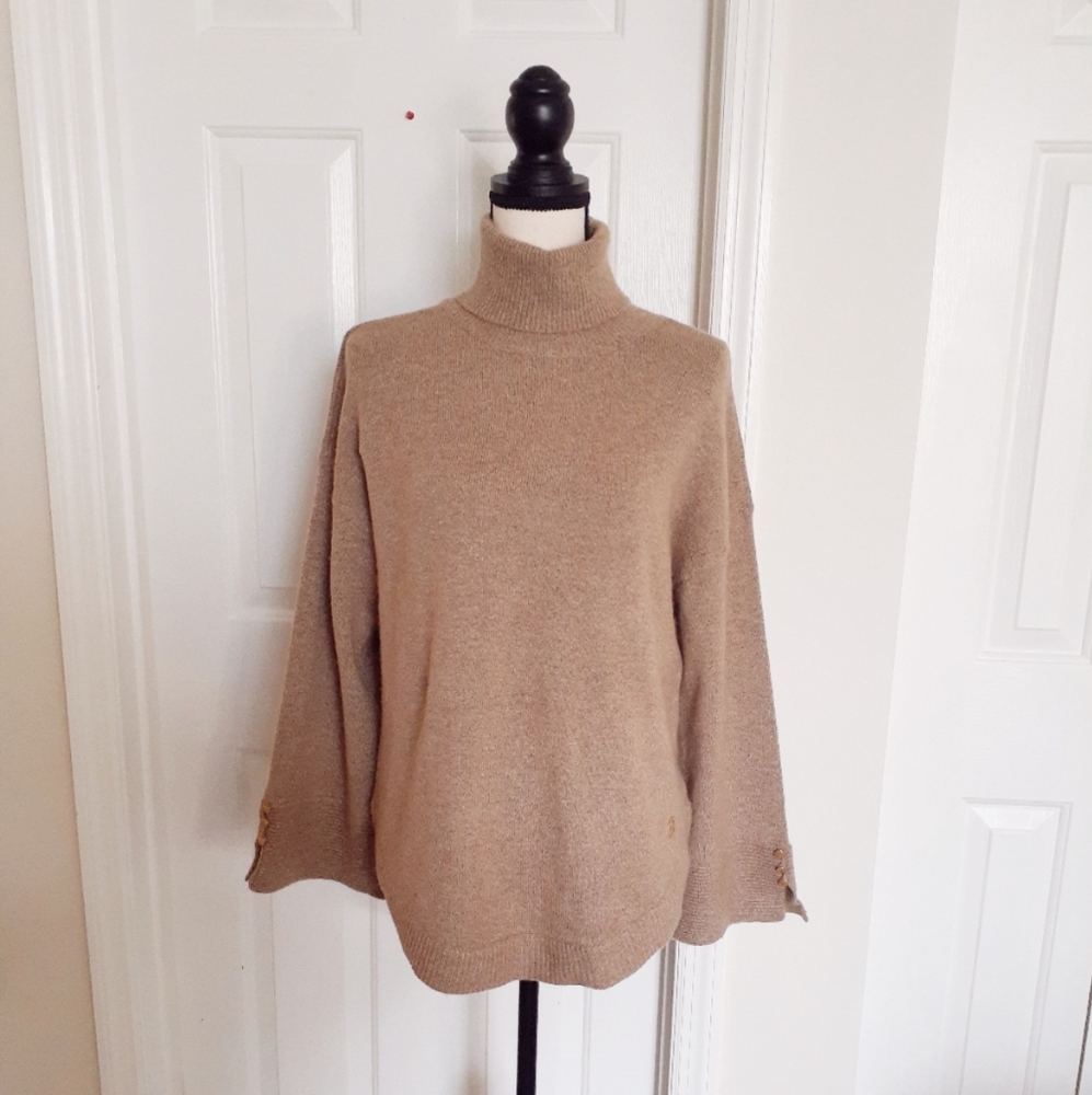 Michael Michael Kors Camel Turtleneck Sweater